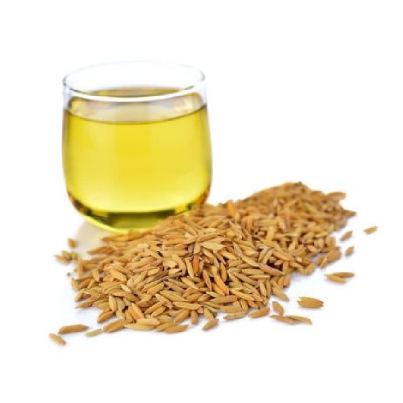 Rice bran oil is rich in omega 3 and 6 fatty acids which help nourish the hair