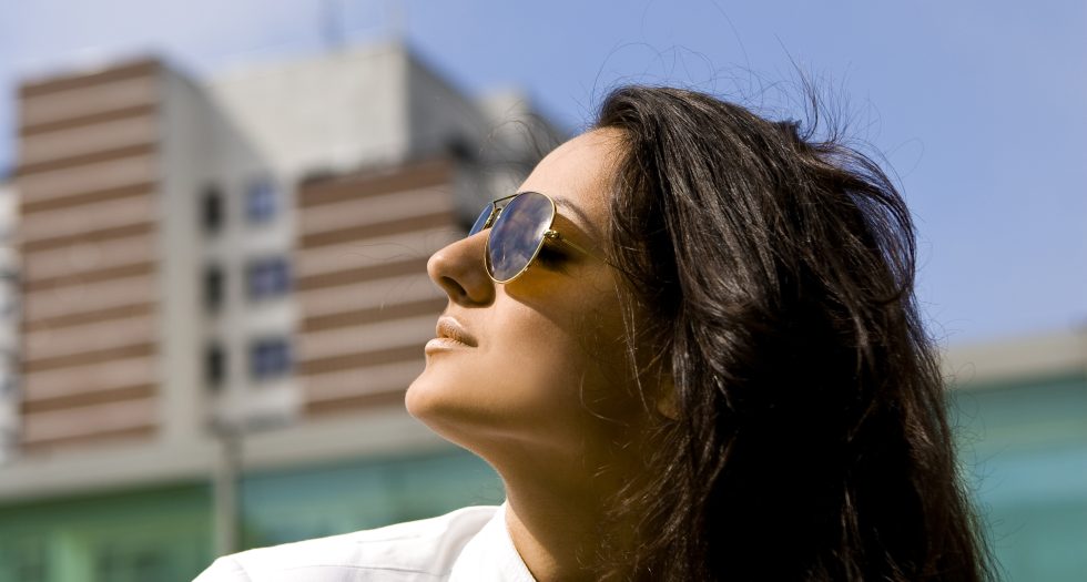 Wearing shades may help prevent dark circles